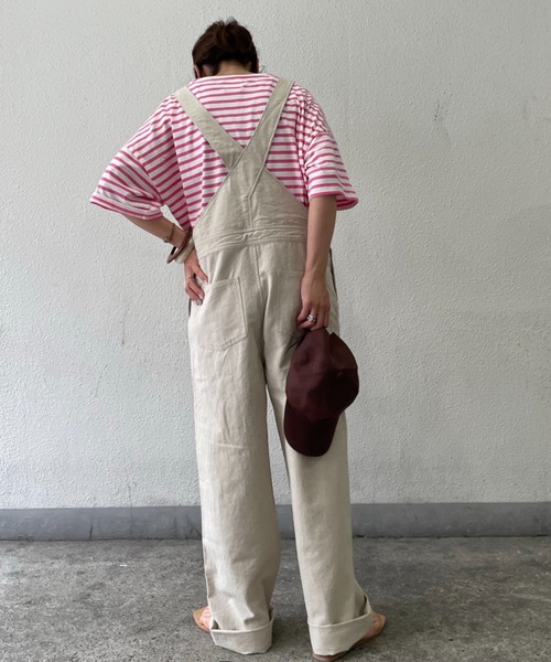 Doux archives(ドゥアルシーヴ)の「リネンオーバーオール(サロペット/オーバーオール・レディース・ブラック/ベージュ・FREE)」の14枚目の写真