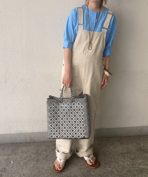 Doux archives(ドゥアルシーヴ)の「リネンオーバーオール(サロペット/オーバーオール・レディース・ブラック/ベージュ・FREE)」の22枚目の写真