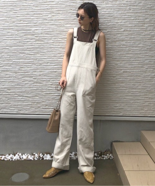 Doux archives(ドゥアルシーヴ)の「リネンオーバーオール(サロペット/オーバーオール・レディース・ブラック/ベージュ・FREE)」の20枚目の写真