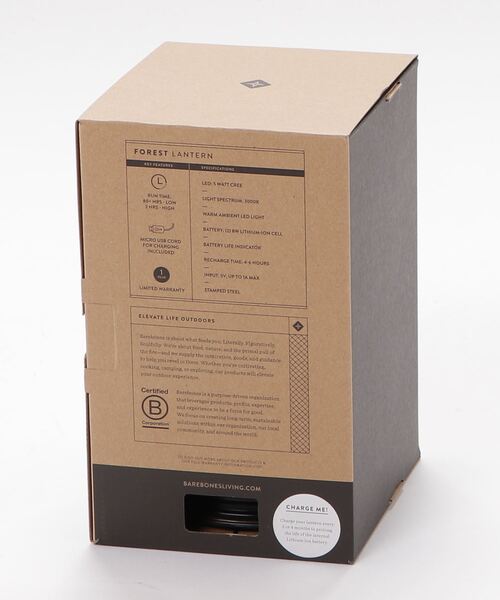 BAREBONES（ベアボーンズ）の「BAREBONES FOREST LANTERN ベアボーンズ フォレストランタン LED 照明（照明・レディース・ブロンズ/レッド・FREE）」の9枚目の写真