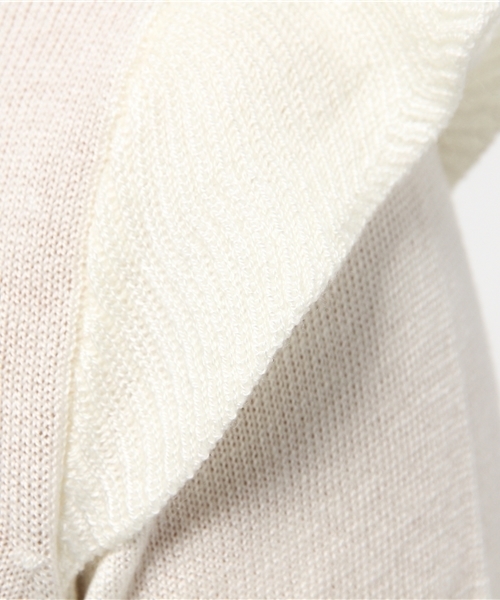 WEGO（ウィゴー）の「WEGO/フリルニット（ニット/セーター・レディース・オフホワイト/ライトグレー/サックスブルー/ライトイエロー・FREE）」の15枚目の写真