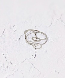 【earyear】デザインボリューム リング シルバー