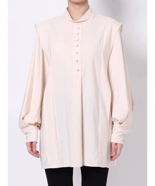 LAGUNAMOON（ラグナムーン）の「ショルダータックボリュームスリーブブラウス（シャツ/ブラウス・レディース・アイボリー/グリーン系その他/モカ・FREE）」の10枚目の写真