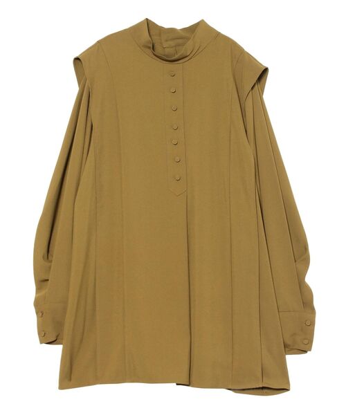 LAGUNAMOON（ラグナムーン）の「ショルダータックボリュームスリーブブラウス（シャツ/ブラウス・レディース・アイボリー/グリーン系その他/モカ・FREE）」の8枚目の写真