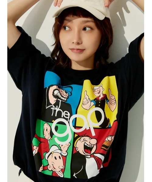 GAP（ギャップ）の「ポパイ(TM) グラフィック Tシャツ（Tシャツ/カットソー・メンズ・ホワイト/ネイビー/グレー/その他・S/M/L/XL/XS/XXS）」の4枚目の写真
