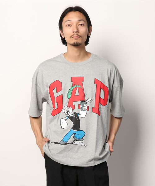 GAP（ギャップ）の「ポパイ(TM) グラフィック Tシャツ（Tシャツ/カットソー・メンズ・ホワイト/ネイビー/グレー/その他・S/M/L/XL/XS/XXS）」の9枚目の写真
