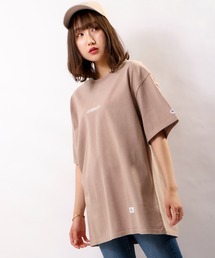 JEMORGAN ヘビーウェイト天竺スノーウォッシュ加工ロゴ刺繍Ｔシャツ