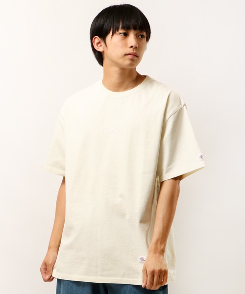 JEMORGAN(ジェーイーモーガン)の「JEMORGAN ヘビーウェイト天竺スノーウォッシュ加工ロゴ刺繍Tシャツ(Tシャツ/カットソー・メンズ・チャコールグレー/ブラウン/カーキ/ピンク/ナチュラル・M/L/XL)」の20枚目の写真