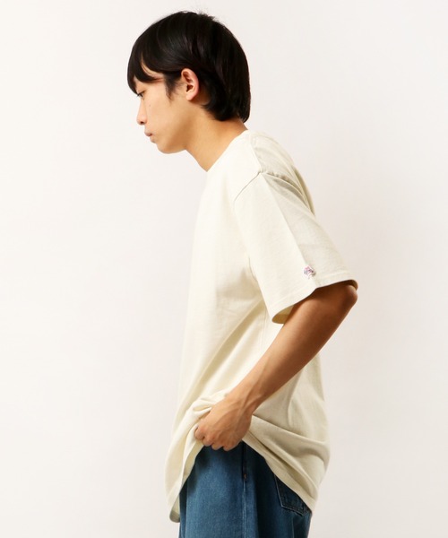 JEMORGAN(ジェーイーモーガン)の「JEMORGAN ヘビーウェイト天竺スノーウォッシュ加工ロゴ刺繍Tシャツ(Tシャツ/カットソー・メンズ・チャコールグレー/ブラウン/カーキ/ピンク/ナチュラル・M/L/XL)」の22枚目の写真