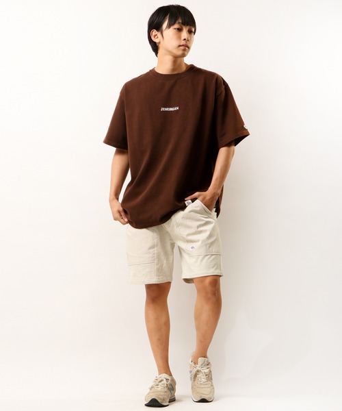 JEMORGAN(ジェーイーモーガン)の「JEMORGAN ヘビーウェイト天竺スノーウォッシュ加工ロゴ刺繍Tシャツ(Tシャツ/カットソー・メンズ・チャコールグレー/ブラウン/カーキ/ピンク/ナチュラル・M/L/XL)」の16枚目の写真