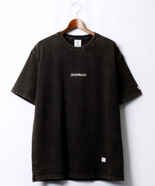 JEMORGAN(ジェーイーモーガン)の「JEMORGAN ヘビーウェイト天竺スノーウォッシュ加工ロゴ刺繍Tシャツ(Tシャツ/カットソー・メンズ・チャコールグレー/ブラウン/カーキ/ピンク/ナチュラル・M/L/XL)」の6枚目の写真