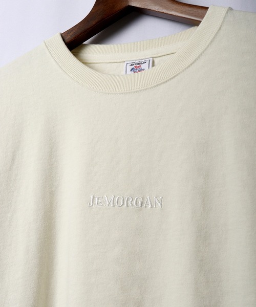 JEMORGAN(ジェーイーモーガン)の「JEMORGAN ヘビーウェイト天竺スノーウォッシュ加工ロゴ刺繍Tシャツ(Tシャツ/カットソー・メンズ・チャコールグレー/ブラウン/カーキ/ピンク/ナチュラル・M/L/XL)」の19枚目の写真