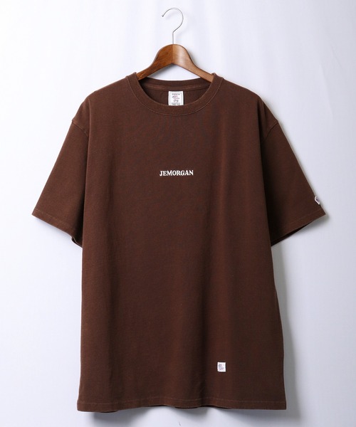 JEMORGAN(ジェーイーモーガン)の「JEMORGAN ヘビーウェイト天竺スノーウォッシュ加工ロゴ刺繍Tシャツ(Tシャツ/カットソー・メンズ・チャコールグレー/ブラウン/カーキ/ピンク/ナチュラル・M/L/XL)」の11枚目の写真