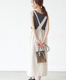 ROPE' PICNIC | リネンライクワンショルジャンパースカート(ジャンパースカート)