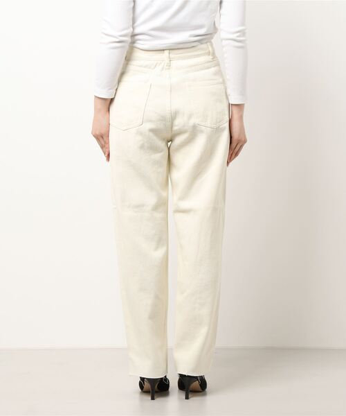 SPINNS（スピンズ）の「ツイル ストレートパンツ（その他パンツ・レディース・アイボリー・S/M）」の3枚目の写真