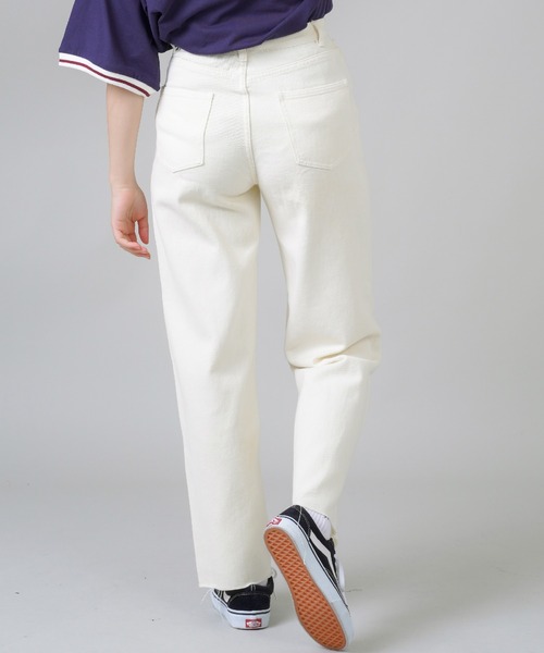 SPINNS（スピンズ）の「ツイル ストレートパンツ（その他パンツ・レディース・アイボリー・S/M）」の5枚目の写真
