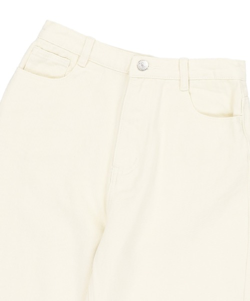 SPINNS（スピンズ）の「ツイル ストレートパンツ（その他パンツ・レディース・アイボリー・S/M）」の9枚目の写真
