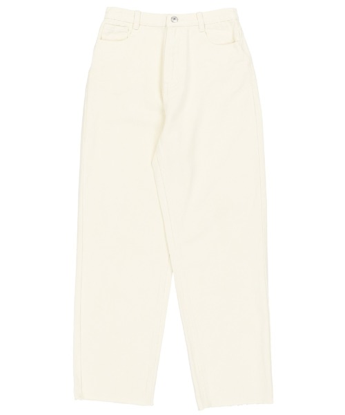 SPINNS（スピンズ）の「ツイル ストレートパンツ（その他パンツ・レディース・アイボリー・S/M）」の7枚目の写真