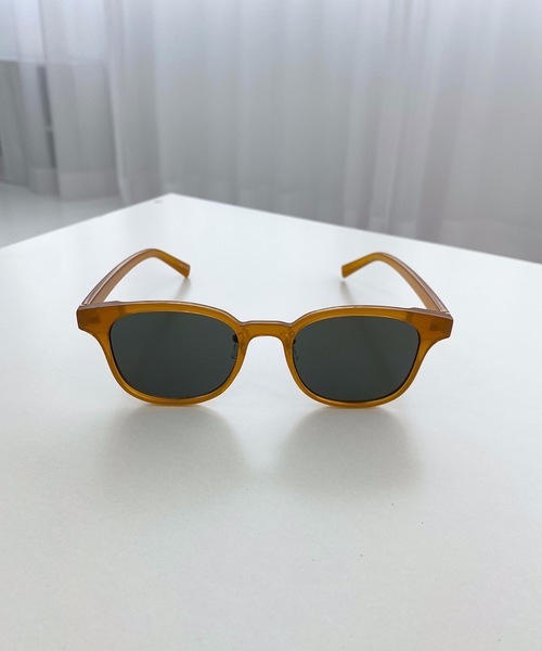 StyleSea（スタイルシー）の「ワイドフレームカラーレンズアイウェア（サングラス・レディース・クリア/グレイッシュベージュ/キャメル/ブラック・FREE）」の12枚目の写真