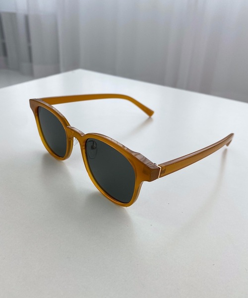 StyleSea（スタイルシー）の「ワイドフレームカラーレンズアイウェア（サングラス・レディース・クリア/グレイッシュベージュ/キャメル/ブラック・FREE）」の14枚目の写真