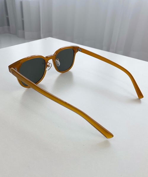 StyleSea（スタイルシー）の「ワイドフレームカラーレンズアイウェア（サングラス・レディース・クリア/グレイッシュベージュ/キャメル/ブラック・FREE）」の10枚目の写真