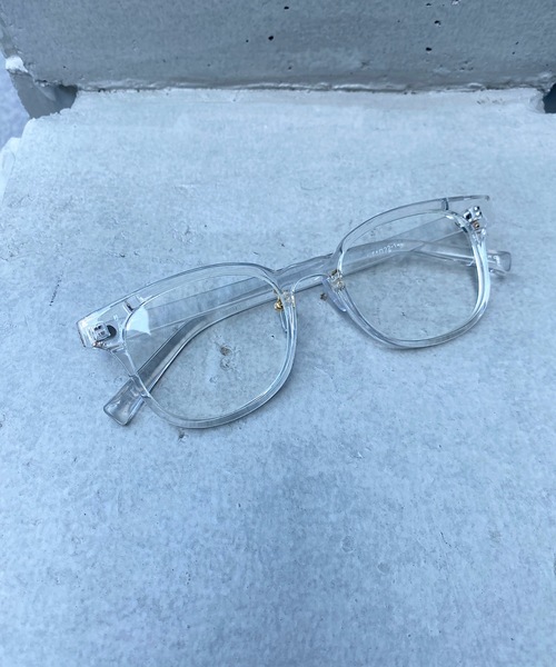 StyleSea（スタイルシー）の「ワイドフレームカラーレンズアイウェア（サングラス・レディース・クリア/グレイッシュベージュ/キャメル/ブラック・FREE）」の9枚目の写真