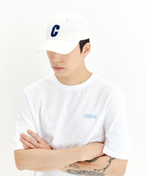 CHUCK（チャック）の「【UNISEX】CHUCK／CロゴBALL CAP 2959444（キャップ・レディース・ベージュ/ネイビー/アイボリー・FREE）」の2枚目の写真