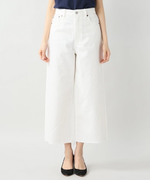 Simplicite(サンプリシテ)の「10.75OZコーンデニムワイドパンツ(デニムパンツ・レディース・サックスブルー・MEDIUM)」の3枚目の写真