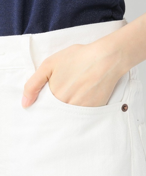 Simplicite(サンプリシテ)の「10.75OZコーンデニムワイドパンツ(デニムパンツ・レディース・サックスブルー・MEDIUM)」の7枚目の写真