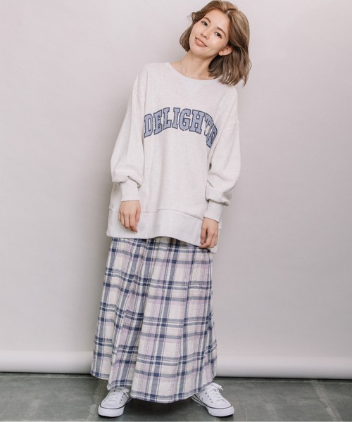 refinedworks（リファインドワークス）の「チェックギャザーSK（スカート・レディース・ネイビー/オフホワイト・MEDIUM）」の3枚目の写真