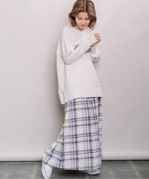 refinedworks（リファインドワークス）の「チェックギャザーSK（スカート・レディース・ネイビー/オフホワイト・MEDIUM）」の8枚目の写真