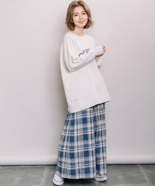 refinedworks（リファインドワークス）の「チェックギャザーSK（スカート・レディース・ネイビー/オフホワイト・MEDIUM）」の19枚目の写真