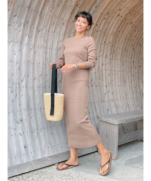 Vicente(ヴィセンテ)の「West shape onepiece(ワンピース・レディース・ブラック/ベージュ・FREE)」の10枚目の写真