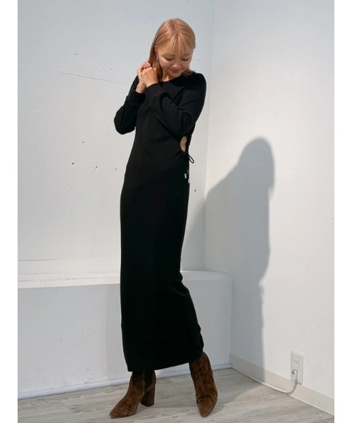 Vicente(ヴィセンテ)の「West shape onepiece(ワンピース・レディース・ブラック/ベージュ・FREE)」の12枚目の写真