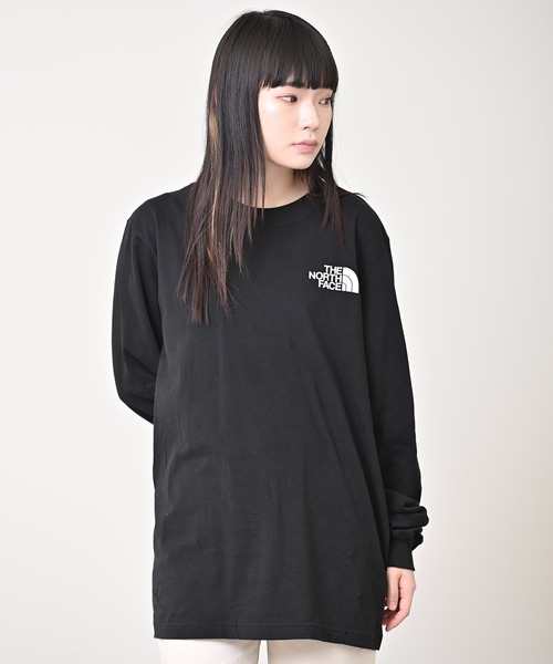 THE NORTH FACE(ザノースフェイス)の「THE NORTH FACE(ザ・ノース・フェイス) NSE ボックスロゴ 長袖Tシャツ(Tシャツ/カットソー・レディース・ホワイト/ブラック/グリーン/グリーン系その他2/ピンク/グリーン系その他/ベージュ・S/M/L/XL)」の20枚目の写真