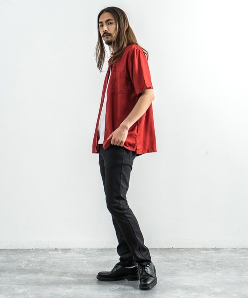 【新品】50%OFF ヌーディージーンズ ネイビー ボーリングシャツSサイズ ☆ヌーディージーンズ NUDIE JEANS Jack ボーリングシャツ 半袖