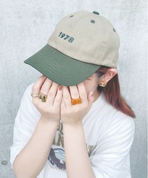 nemne store | ハイキングに行く配色刺繍キャップ(キャップ)
