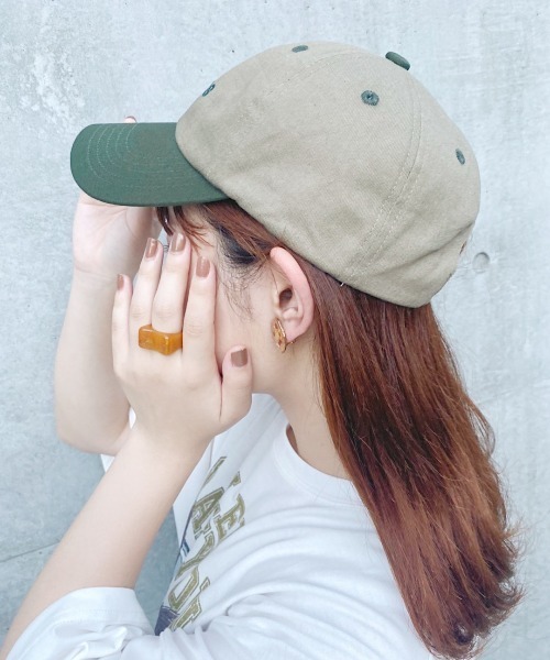 nemne store(ネンネストア)の「【accessory】ハイキングに行く配色刺繍キャップ(キャップ・レディース・グリーン/モカ/ブルー・フリー)」の17枚目の写真