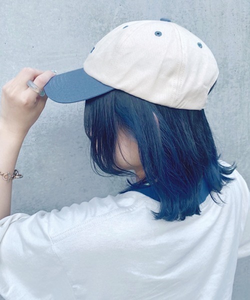 nemne store(ネンネストア)の「【accessory】ハイキングに行く配色刺繍キャップ(キャップ・レディース・グリーン/モカ/ブルー・フリー)」の18枚目の写真