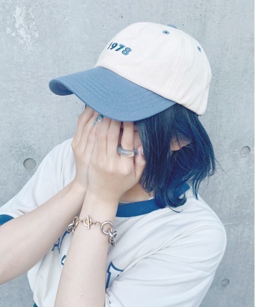 nemne store(ネンネストア)の「【accessory】ハイキングに行く配色刺繍キャップ(キャップ・レディース・グリーン/モカ/ブルー・フリー)」の16枚目の写真