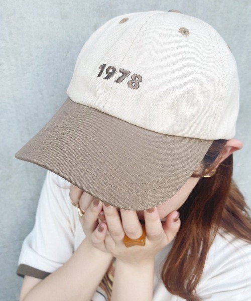 nemne store(ネンネストア)の「【accessory】ハイキングに行く配色刺繍キャップ(キャップ・レディース・グリーン/モカ/ブルー・フリー)」の8枚目の写真