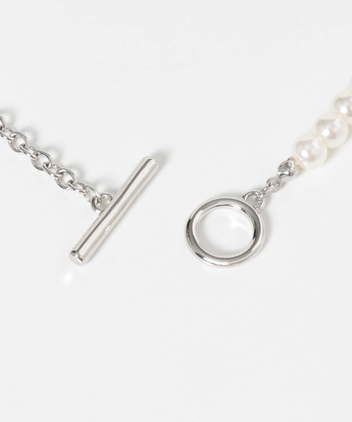 SENSE OF PLACE by URBAN RESEARCH（センスオブプレイスバイアーバンリサーチ）の「2連パールチェーンブレスレット（その他・メンズ・シルバー・ONE）」の5枚目の写真