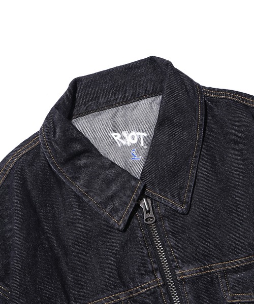 RIOT FACETASM⁄ライオットファセッタズム DENIM JACKET ジップアップ