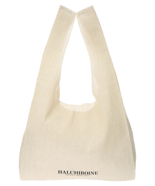 HALUHIROINE（ハルヒロイン）の「マルシェバッグ（エコバッグ/サブバッグ・レディース・アイボリー・FREE）」の2枚目の写真