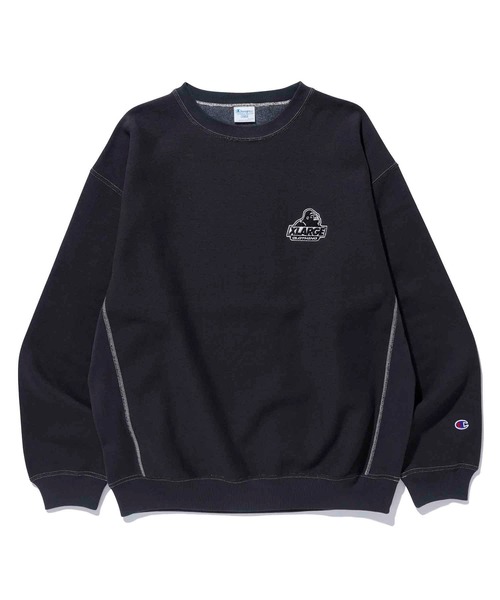XLARGE(エクストララージ)の「XLARGE×CHAMPION REVERSE WEAVE OVERDYE CREWNECK SWEAT(スウェット・メンズ・ブラック/ネイビー/ブラウン/グリーン・S/M/L/XL)」の8枚目の写真