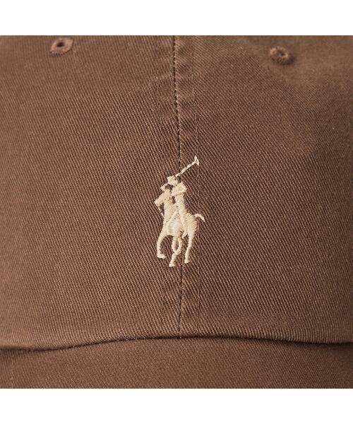 POLO RALPH LAUREN（ポロ ラルフ ローレン）の「コットン チノ ベースボール キャップ（キャップ・メンズ・ブラウン・ONE）」の2枚目の写真