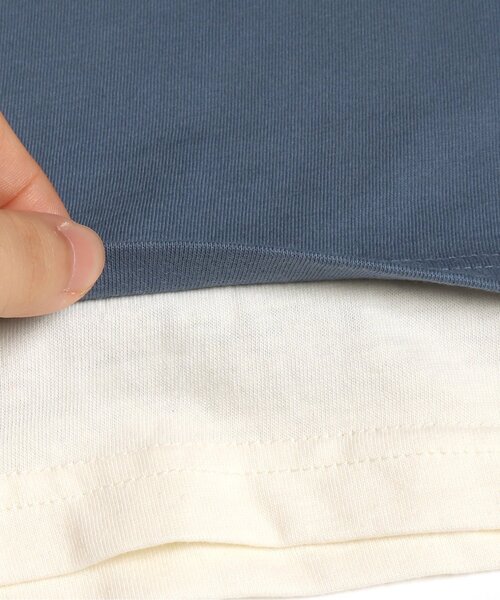 BREEZE by saori(ブリーズバイサオリ)の「WEB限定 レイヤードバッグロゴロンT【BREEZE by saori】(Tシャツ/カットソー・キッズ・カーキ/ブラウン/ブルー/チャコール/ベージュ/ブラック・150/110/140/120/130/100/90)」の18枚目の写真
