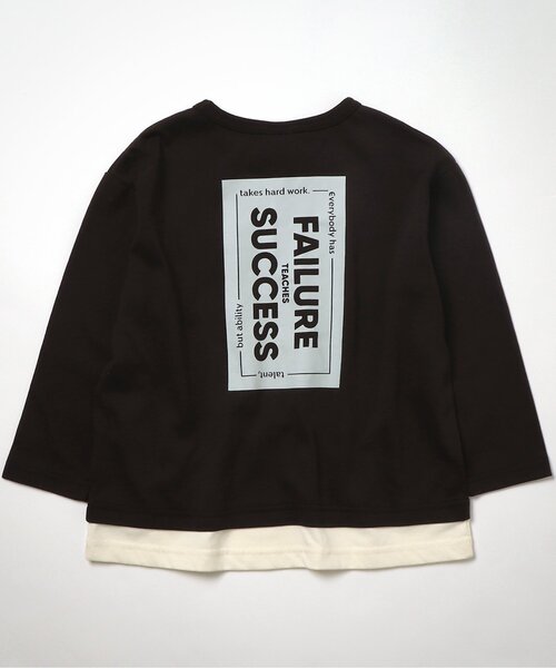 BREEZE by saori(ブリーズバイサオリ)の「WEB限定 レイヤードバッグロゴロンT【BREEZE by saori】(Tシャツ/カットソー・キッズ・カーキ/ブラウン/ブルー/チャコール/ベージュ/ブラック・150/110/140/120/130/100/90)」の19枚目の写真