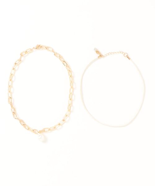 jouetie（ジュエティ）の「ポイントパールダブルネックレス（ネックレス・レディース・シルバー/ゴールド・FREE）」の10枚目の写真