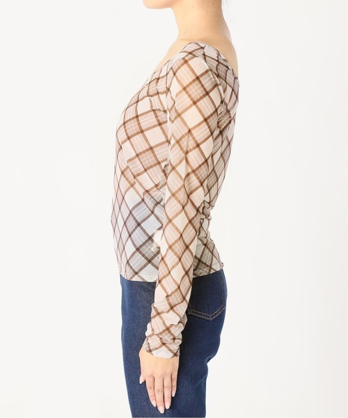 Charles Chaton（シャルルシャトン）の「シアーカットプルオーバー（Tシャツ/カットソー・レディース・ブラック/ベージュ/ピンク・FREE）」の16枚目の写真